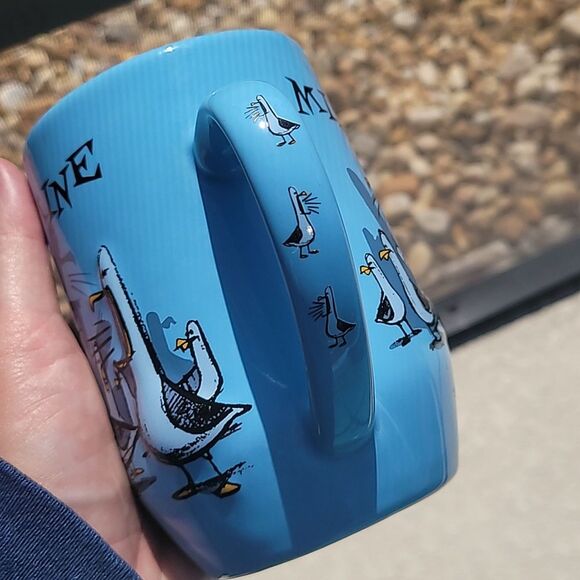 MINE Disney Parks Pixar Finding Nemo Seagulls Mug 3D Blue - Picture 3 of 5